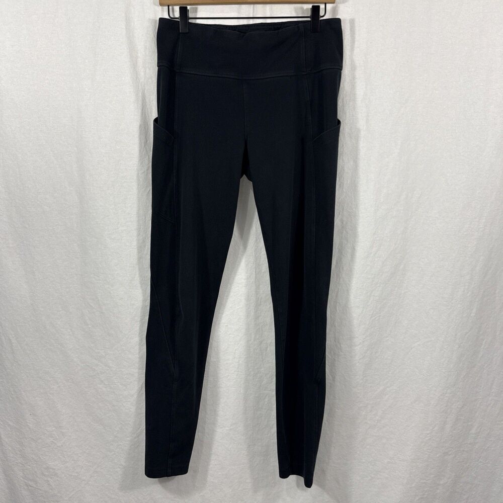 Kuhl Natural Evolution Black Leggings Womens Sz L Outdoor Granola Classic